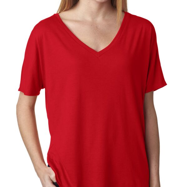 Bella + Canvas +CANVAS Ladies' Slouchy V-Neck Tee 8815 +CANVAS Ladies' Slouchy V-Neck Tee Thumbnail