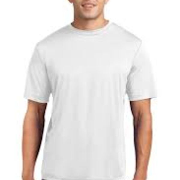 Sport Tek Mens White Sublimated PosiCharge Competitor Tee ST350 Mens White Sublimated PosiCharge Competitor Tee Thumbnail