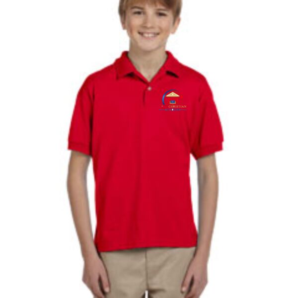 Tri-L Gildan DryBlend Youth 50/50 Jersey Polo with Logo Thumbnail