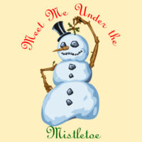 Mermaid Pillow with Snowman Mistletoe for Christmas  Design