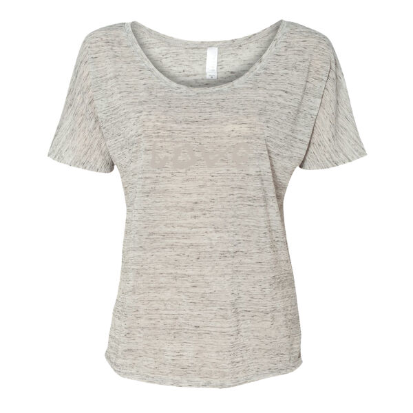 Ladies Love Yoga in Grey Slouchy Tee Thumbnail