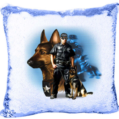 Security Patrol Dog’s  Mermaid Sequin Pillow  Thumbnail