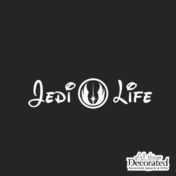 DISNEY JEDI LIFE CAR LAPTOP DECAL | 7 IMAGE CHOICES | 4 COLORS | 4 SIZES Thumbnail