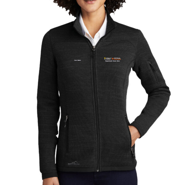 Eddie Bauer Ladies Sweater Fleece Full Zip with UCF-Osceola Logo and Personalization Thumbnail