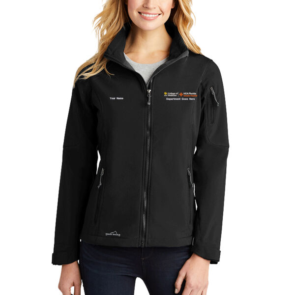 Eddie Bauer Ladies Softshell Jacket with UCF-Osceola Logo and Personalization Thumbnail
