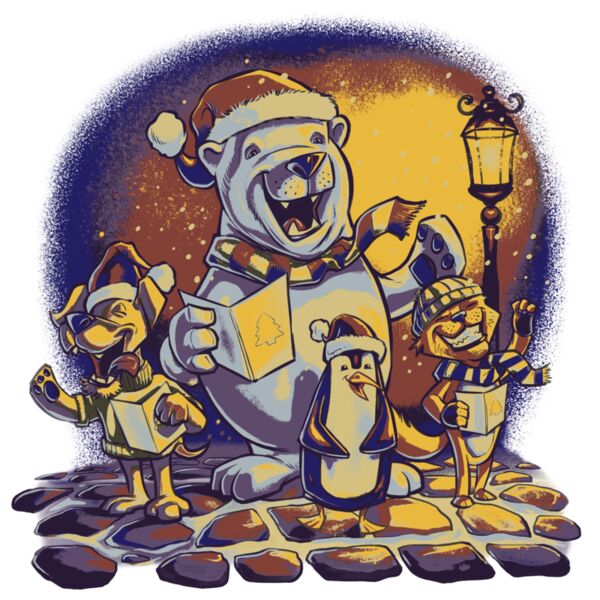 C 3162 Bear and Penguin Carolers Thumbnail