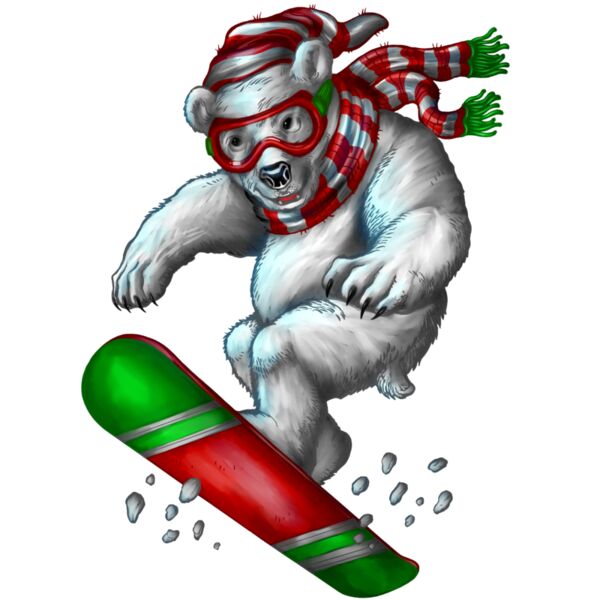 E 5058 DIGITAL PolarBearSnowboarding Thumbnail