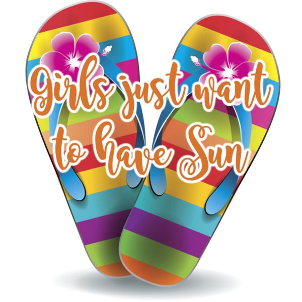 Girls just want to have sun and flip flops Thumbnail