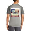 Mens Sublimated PosiCharge Tri Blend Wicking Raglan Tee Thumbnail