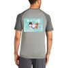 Mens Sublimated PosiCharge Tri Blend Wicking Raglan Tee Thumbnail
