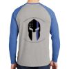Mens Full Color PosiCharge Long Sleeve Tri Blend Wicking Raglan Tee Thumbnail