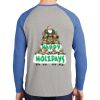 Mens Full Color PosiCharge Long Sleeve Tri Blend Wicking Raglan Tee Thumbnail