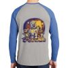 Mens Full Color PosiCharge Long Sleeve Tri Blend Wicking Raglan Tee Thumbnail