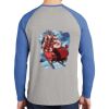 Mens Full Color PosiCharge Long Sleeve Tri Blend Wicking Raglan Tee Thumbnail