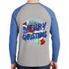 Mens Full Color PosiCharge Long Sleeve Tri Blend Wicking Raglan Tee Thumbnail