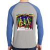 Mens Full Color PosiCharge Long Sleeve Tri Blend Wicking Raglan Tee Thumbnail