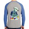 Mens Full Color PosiCharge Long Sleeve Tri Blend Wicking Raglan Tee Thumbnail