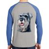 Mens Full Color PosiCharge Long Sleeve Tri Blend Wicking Raglan Tee Thumbnail