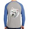 Mens Full Color PosiCharge Long Sleeve Tri Blend Wicking Raglan Tee Thumbnail