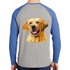 Mens Full Color PosiCharge Long Sleeve Tri Blend Wicking Raglan Tee Thumbnail