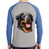 Mens Full Color PosiCharge Long Sleeve Tri Blend Wicking Raglan Tee Thumbnail