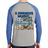 Mens Full Color PosiCharge Long Sleeve Tri Blend Wicking Raglan Tee Thumbnail