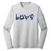 Sublimatable PosiCharge Long Sleeve Electric Heather Tee Thumbnail