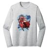 Sublimatable PosiCharge Long Sleeve Electric Heather Tee Thumbnail