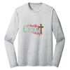 Sublimatable PosiCharge Long Sleeve Electric Heather Tee Thumbnail