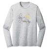 Sublimatable PosiCharge Long Sleeve Electric Heather Tee Thumbnail