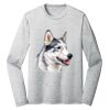 Sublimatable PosiCharge Long Sleeve Electric Heather Tee Thumbnail