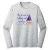 Sublimatable PosiCharge Long Sleeve Electric Heather Tee Thumbnail
