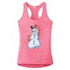 Multi-Color Sublimatable Ladies PosiCharge Electric Heather Racerback Tank Thumbnail