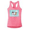 Multi-Color Sublimatable Ladies PosiCharge Electric Heather Racerback Tank Thumbnail