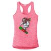Multi-Color Sublimatable Ladies PosiCharge Electric Heather Racerback Tank Thumbnail