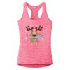 Multi-Color Sublimatable Ladies PosiCharge Electric Heather Racerback Tank Thumbnail