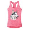 Multi-Color Sublimatable Ladies PosiCharge Electric Heather Racerback Tank Thumbnail